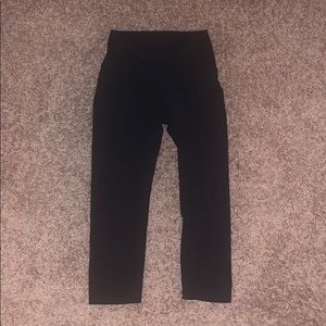 Lululemon black leggings cropped